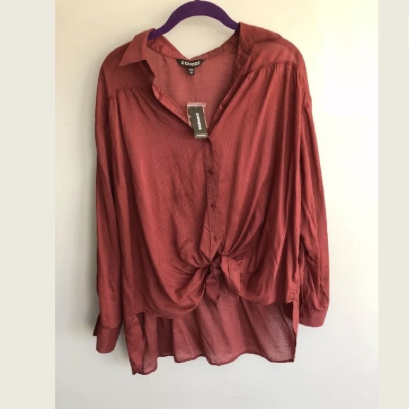 Express Tops - Express Button Down Top - Medium